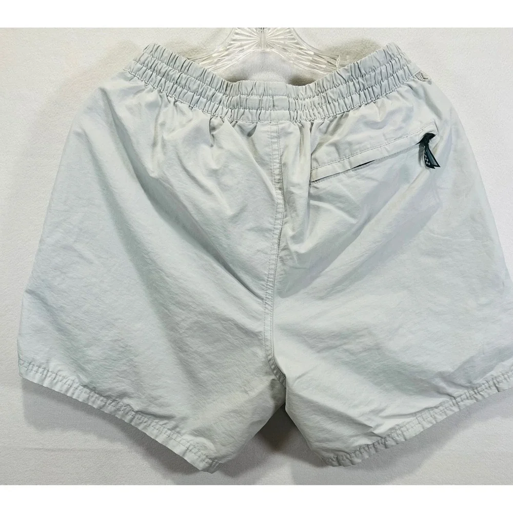 Vans Primary Volley Shorts Mens M Gray Elastic Waist Skate FLAWED DRAWSTRING
